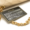 CHANEL CC Logo Matelasse Chain Shoulder Bag Leather Beige Single Flap