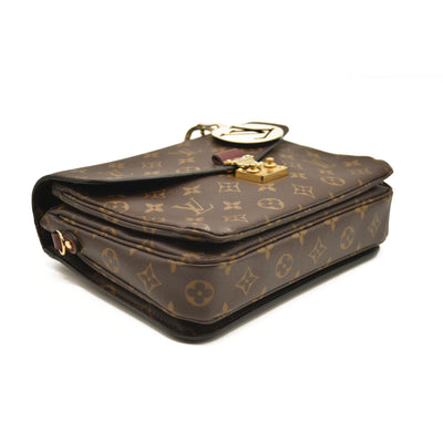 LOUIS VUITTON  Monogram Braided Pochette Metis Safran DU4109