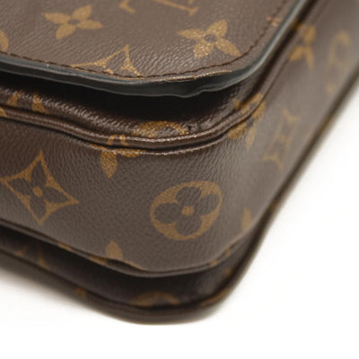 LOUIS VUITTON  Monogram Braided Pochette Metis Safran DU4109