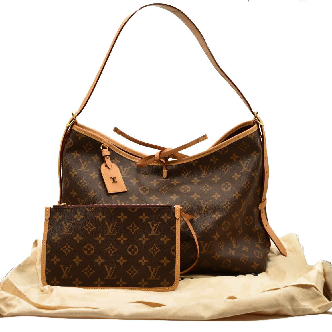 LOUIS VUITTON  Monogram CarryAll MM with pouch