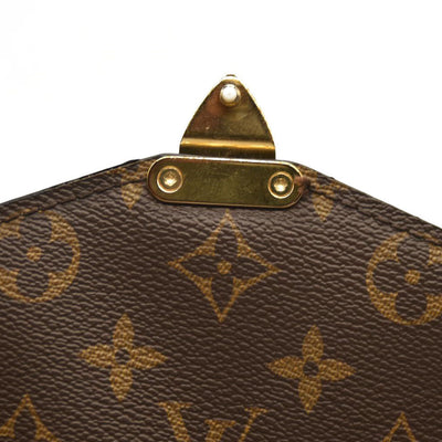 LOUIS VUITTON  Monogram Braided Pochette Metis Safran DU4109