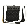 Saint Laurent  Grain De Poudre Textured Mixed Matelasse Triquilt Medium Monogram Satchel Black