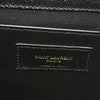 Saint Laurent  Grain De Poudre Textured Mixed Matelasse Triquilt Medium Monogram Satchel Black