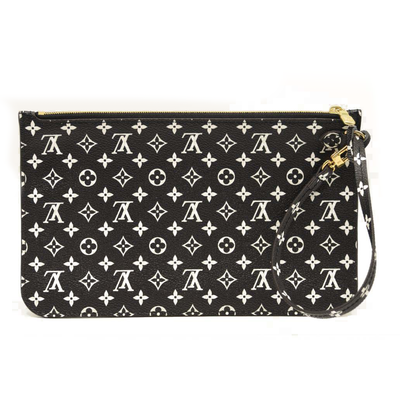 USED LOUIS VUITTON Monogram Giant Jungle Neverfull MM GM Pochette Black