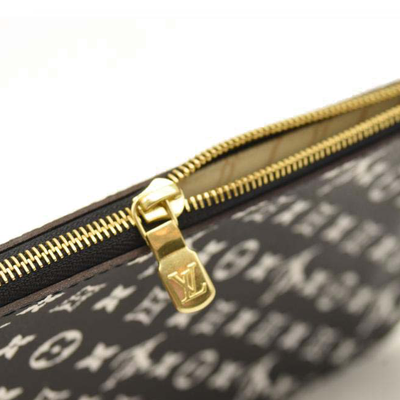 USED LOUIS VUITTON Monogram Giant Jungle Neverfull MM GM Pochette Black