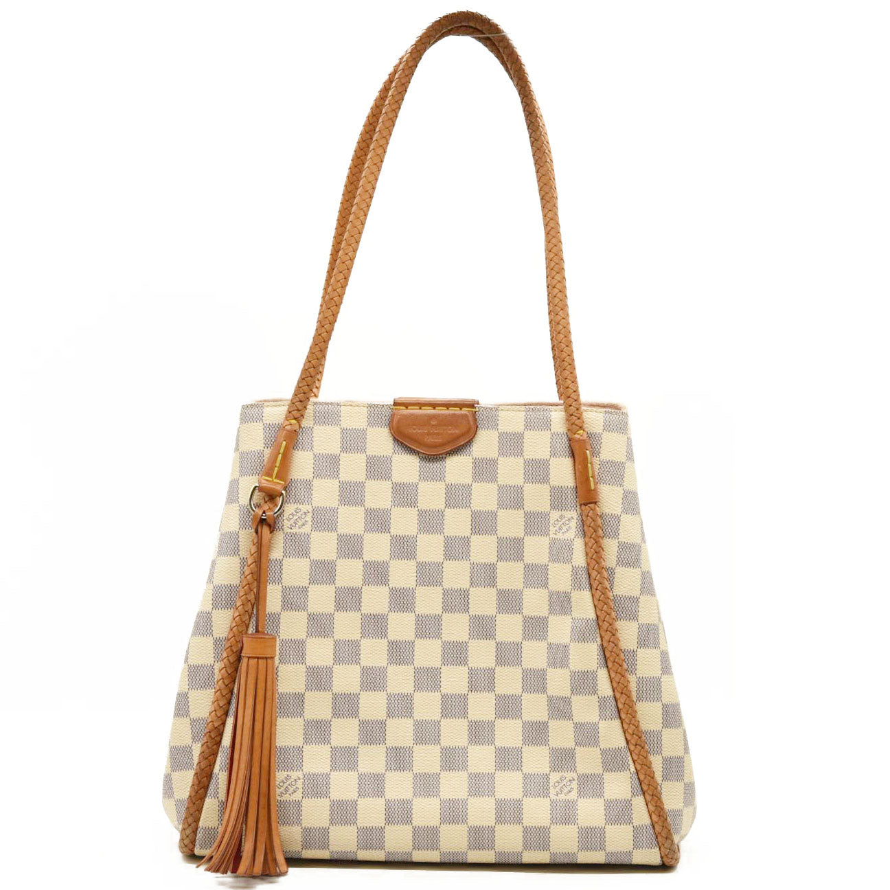 LOUIS VUITTON Damier Azur Propriano Rose Ballerine