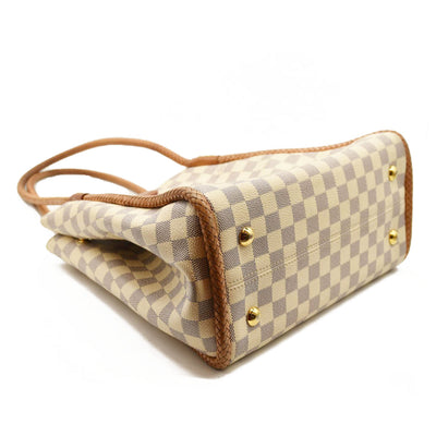 LOUIS VUITTON Damier Azur Propriano Rose Ballerine