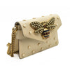 Gucci  Nappa Pearl Studded Mini Queen Margaret Broadway Shoulder Bag Mystic White