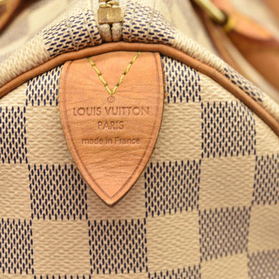 Louis Vuitton  Damier Azur Speedy 30 BA3102