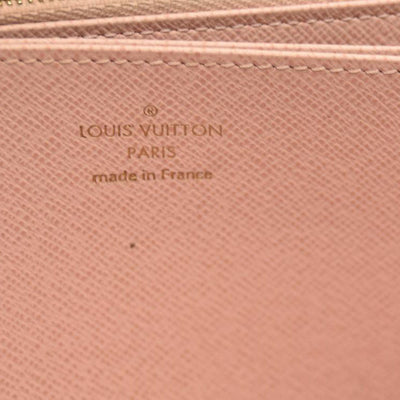 Louis Vuitton  Damier Ebene Zippy Wallet Rose Ballerine  LM3179