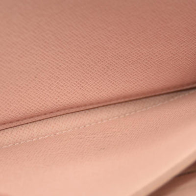 Louis Vuitton  Damier Ebene Zippy Wallet Rose Ballerine  LM3179