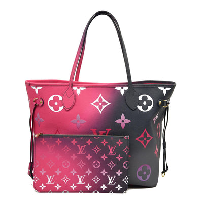 LOUIS VUITTON  Monogram Giant Spring In The City Neverfull MM Midnight Fuchsia