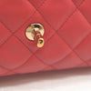 CHANEL Classic Flap Large Pink Leather Gold Hardware Velvet Chain Strap Karl Lagerfeld Signature