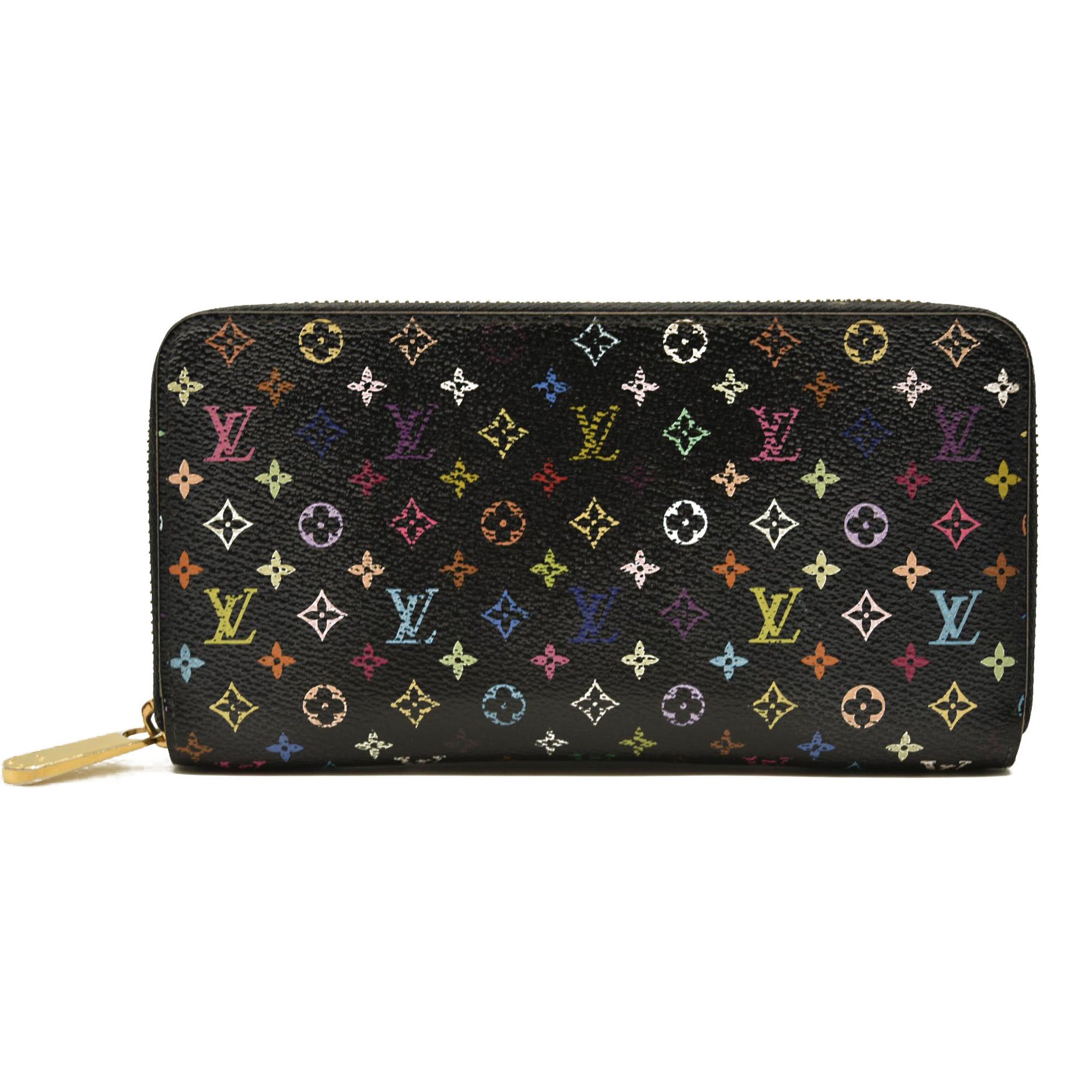 Louis Vuitton  Monogram Murakami Zippy Wallet Black Violet CA1162