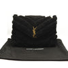 SAINT LAURENT Loulou Medium YSL Shearling Shoulder Bag