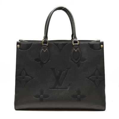 LOUIS VUITTON Empreinte Monogram Giant Onthego MM Black