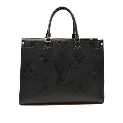 LOUIS VUITTON Empreinte Monogram Giant Onthego MM Black