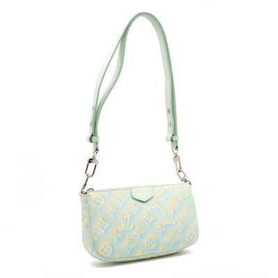 Louis Vuitton Empreinte Monogram Summer Stardust Pochette Accessories Water Green