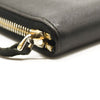 PRADA Saffiano Zip Around Wallet Black