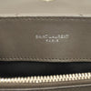 SAINT LAURENT Calfskin Matelasse Small Loulou Monogram Chain Satchel Grey Beige