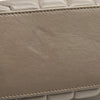 SAINT LAURENT Calfskin Matelasse Small Loulou Monogram Chain Satchel Grey Beige