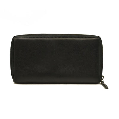 Gucci  Dollar Calfskin GG Zip Around Wallet Black