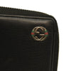 Gucci  Dollar Calfskin GG Zip Around Wallet Black