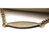 $1990 Gucci Metallic Pebbled Calfskin Medium Soho Chain Shoulder Bag Golden Beige