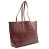 Burberry Calfskin Crest Embossed Small Tote Burgundy