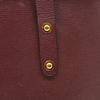 Burberry Calfskin Crest Embossed Small Tote Burgundy