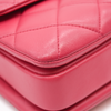 CHANEL Lambskin Quilted Small Trendy CC Flap Dual Handle Bag Pink