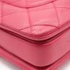 CHANEL Lambskin Quilted Small Trendy CC Flap Dual Handle Bag Pink