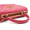CHANEL Lambskin Quilted Small Trendy CC Flap Dual Handle Bag Pink