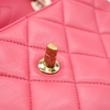 CHANEL Lambskin Quilted Small Trendy CC Flap Dual Handle Bag Pink