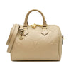Louis Vuitton  Empreinte Monogram Giant Speedy Bandouliere 25 Tourterelle