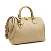 Louis Vuitton  Empreinte Monogram Giant Speedy Bandouliere 25 Tourterelle