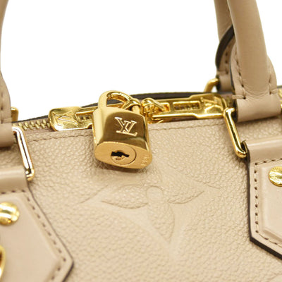 Louis Vuitton  Empreinte Monogram Giant Speedy Bandouliere 25 Tourterelle
