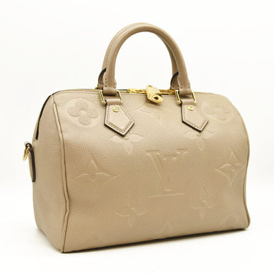 Louis Vuitton  Empreinte Monogram Giant Speedy Bandouliere 25 Tourterelle