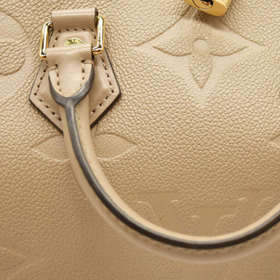 Louis Vuitton  Empreinte Monogram Giant Speedy Bandouliere 25 Tourterelle