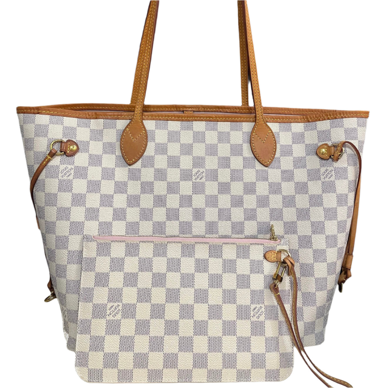 PRE-ORDER  Louis Vuitton  Damier Azur Neo Neverfull MM Rose Ballerine