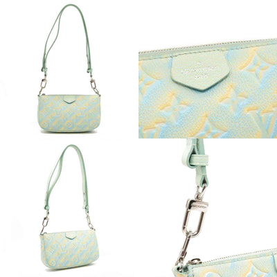 Louis Vuitton Empreinte Monogram Summer Stardust Pochette Accessories Water Green