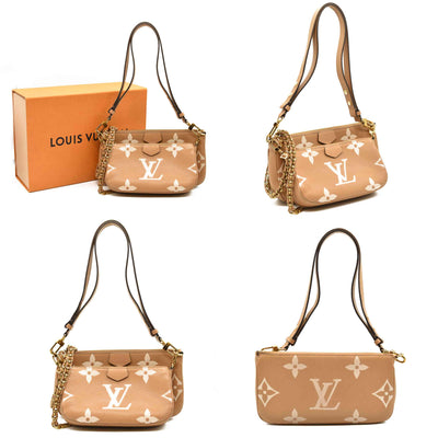 Louis Vuitton Empreinte Monogram Giant Multi Pochette Accessories Arizona Creme