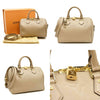 Louis Vuitton  Empreinte Monogram Giant Speedy Bandouliere 25 Tourterelle