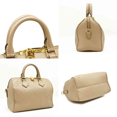 Louis Vuitton  Empreinte Monogram Giant Speedy Bandouliere 25 Tourterelle