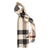 Burberry Stone Jumbo Check Wool Fringed Scarf