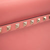 $1990 Valentino Clutch Rockstud Flap Pink Leather Wristlet