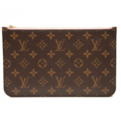 LOUIS VUITTON Monogram Neverfull MM GM Pochette Rose Ballerine