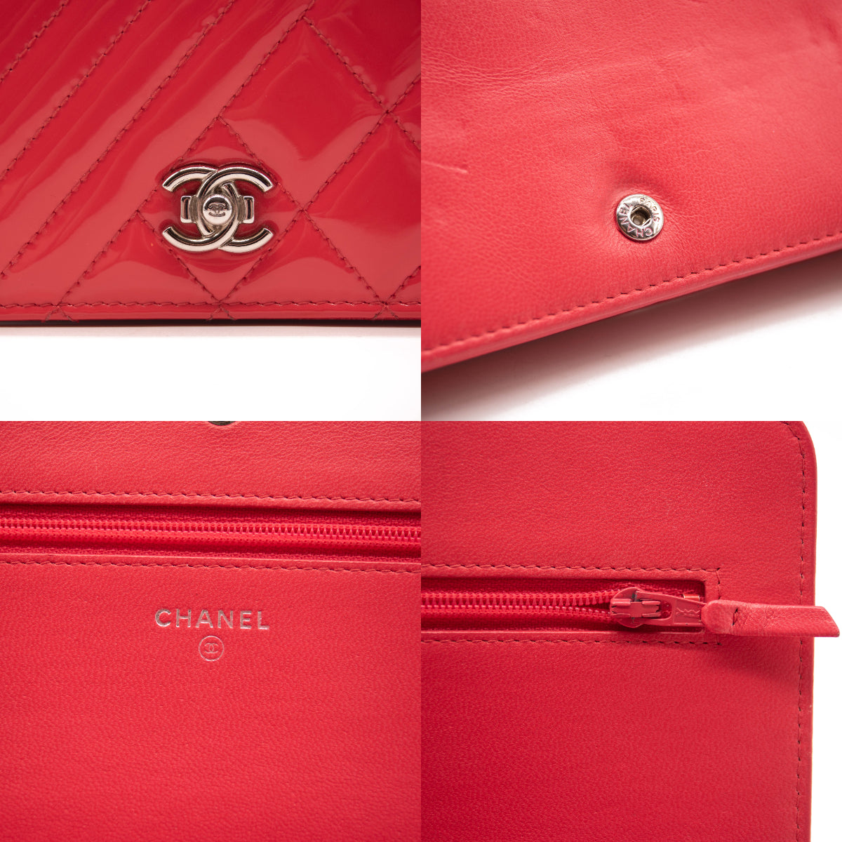 WGACA Chanel Velvet Boy Wallet on Chain - Pink – Kith