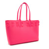 NEW $1795 Christian Louboutin Small Cabata Studded Leather Tote Pink POUPIDOU