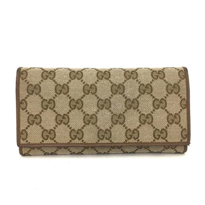 Gucci Brown & Beige Dollar GG Women's Wallet